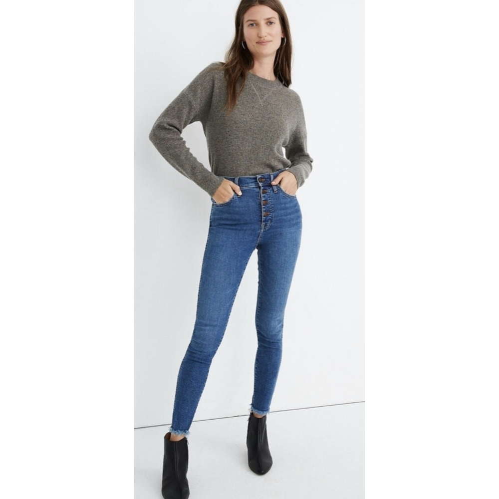 Madewell 10" High-Rise Skinny Jeans in Mackey Wash: Size 26p